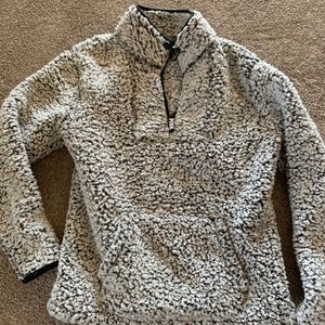 Victoria Secret Pink Sherpa 1/4 Zip Pullover M